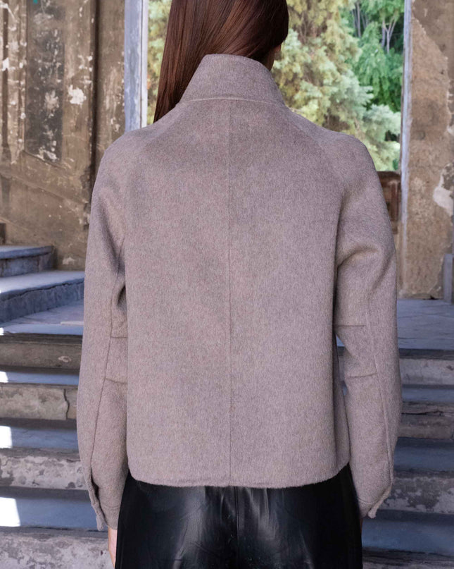 GIU1848 GIUBBINO IN LANA BEIGE