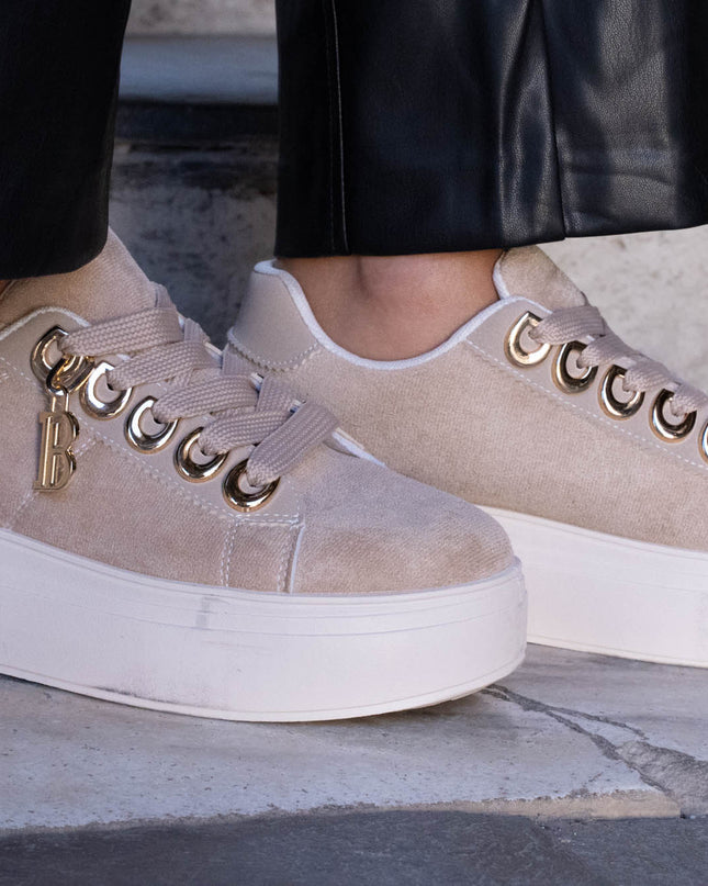 SC00178 SCARPA IN ECOCAMOSCIO BEIGE
