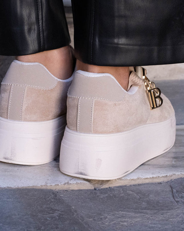 SC00178 SCARPA IN ECOCAMOSCIO BEIGE