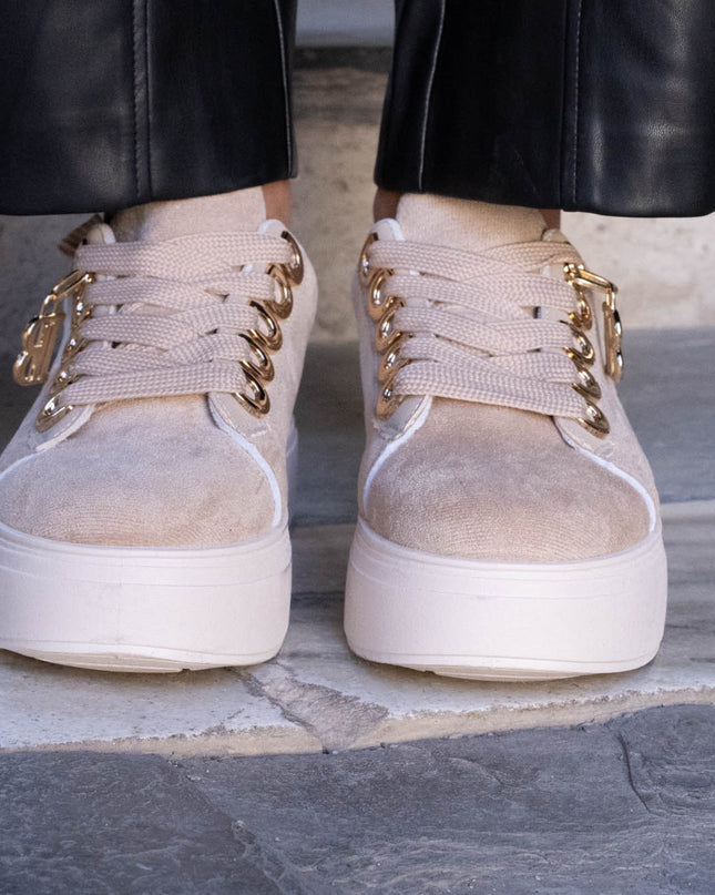 SC00178 SCARPA IN ECOCAMOSCIO BEIGE