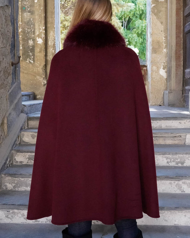 CAP0779 CAPPOTTO IMMAGINE MANTELLA BORDEAUX