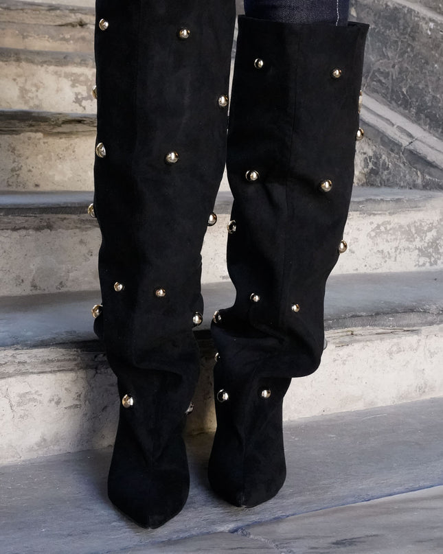 ST00025 STIVALE IN SUEDE NERO