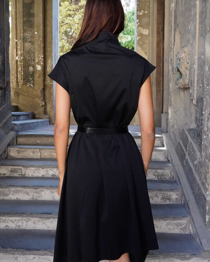 ABI3998 ABITO ASIMMETRICO NERO