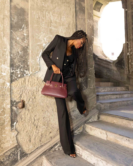COM1297 TAILLEUR CON GILET NERO
