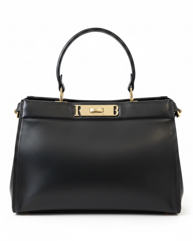 BO01886 BORSA TRAPEZIO NERO