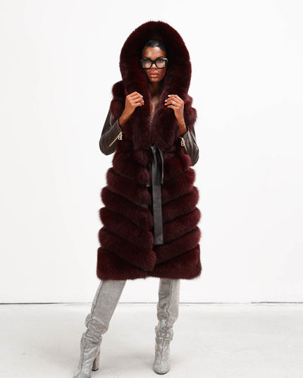 GIL0359 GILET IN VOLPE