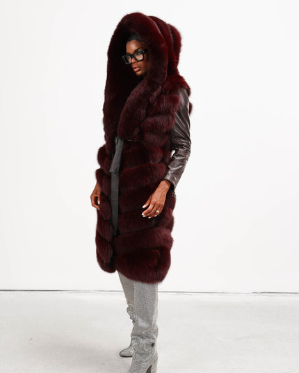 GIL0359 GILET IN VOLPE