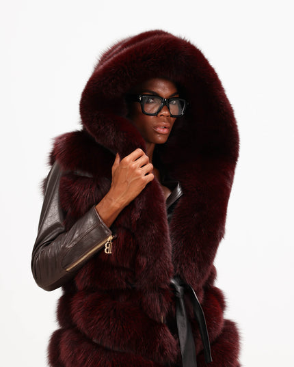 GIL0359 GILET IN VOLPE