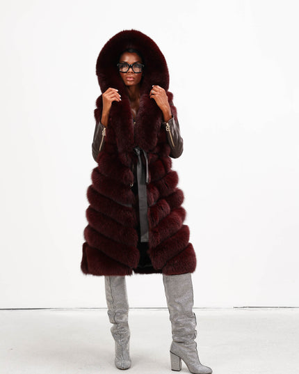 GIL0359 GILET IN VOLPE