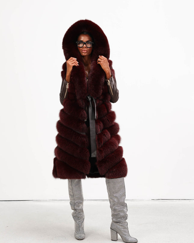 GIL0359 GILET IN VOLPE