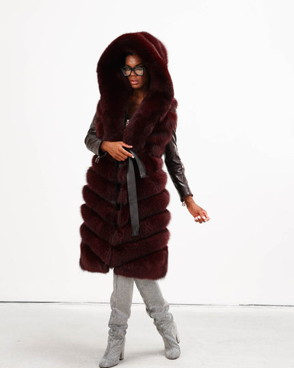 GIL0359 GILET IN VOLPE