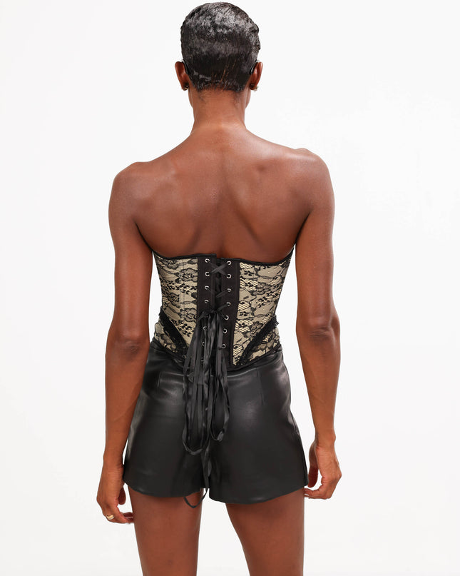 TOP0646 BUSTIER IN PIZZO