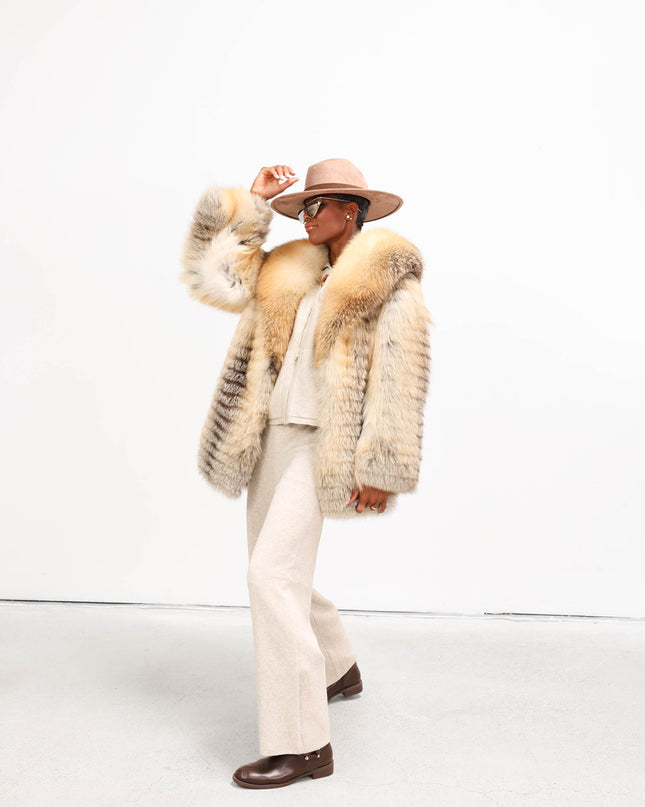COM1257 COMPLETO IN MAGLIA BEIGE