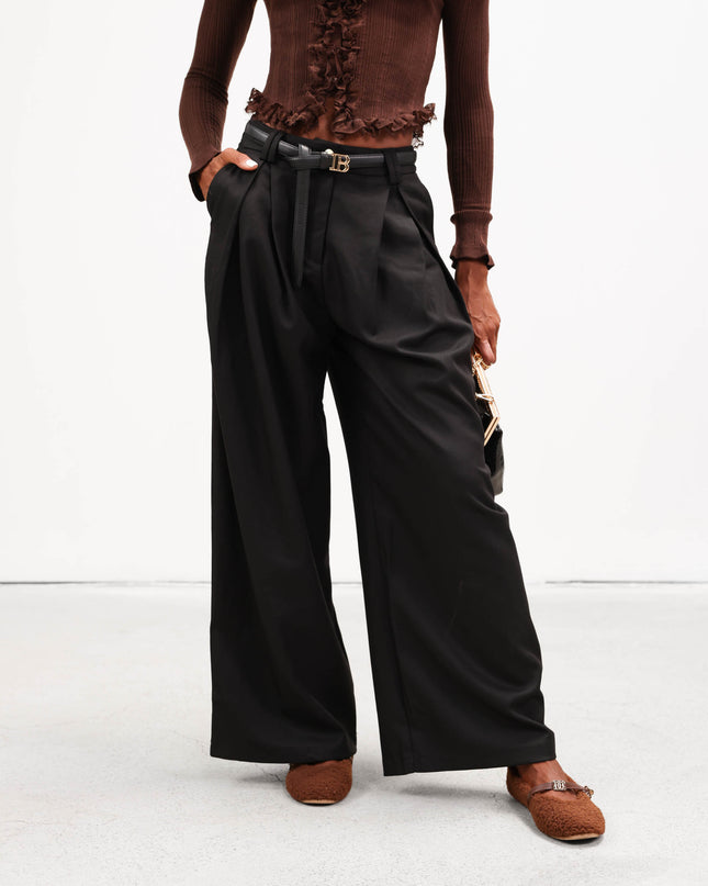 PAN4969 PANTALONE BALLON NERO