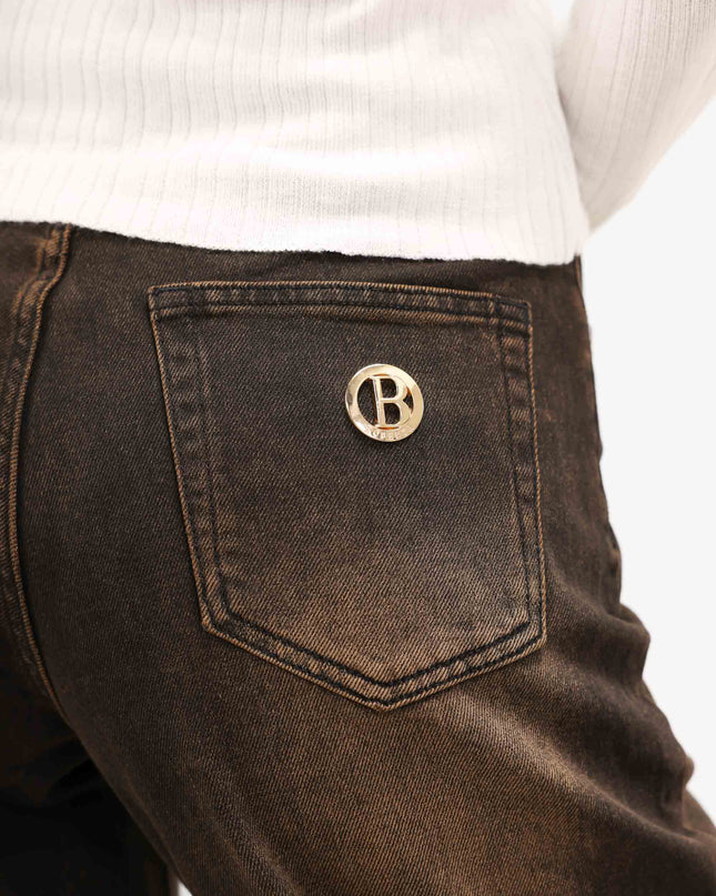 PAN4961 DENIM BALLON CAFFE