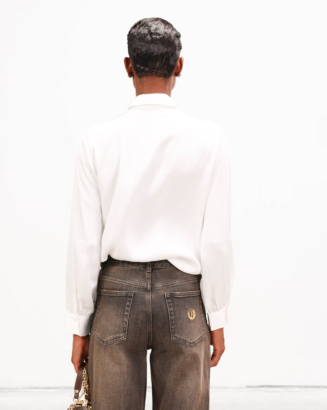 PAN4959 DENIM GAMBA AMPIA E ROMBI STRASS