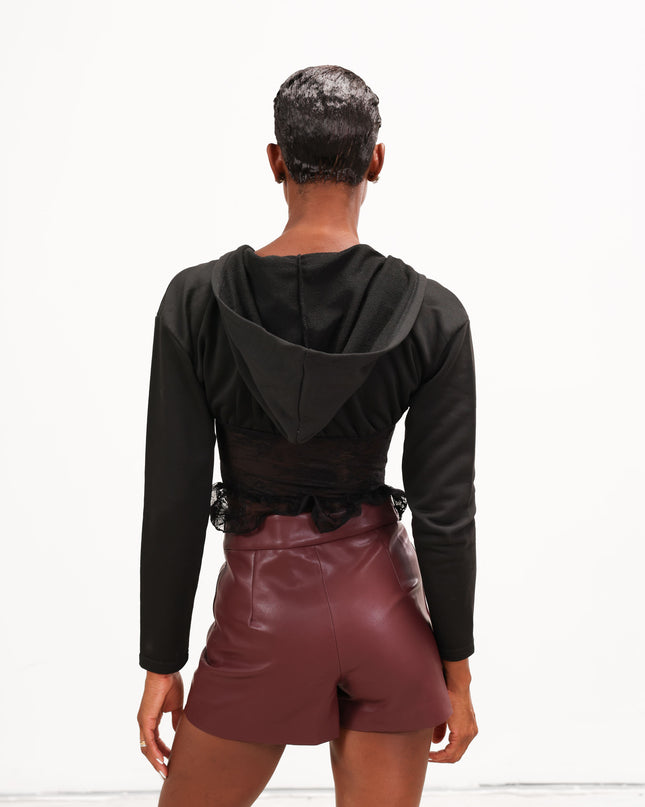 MAG8124 FELPA BUSTIER NERO