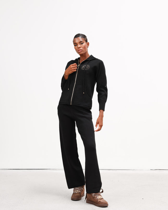 COM1257 COMPLETO IN MAGLIA NERO