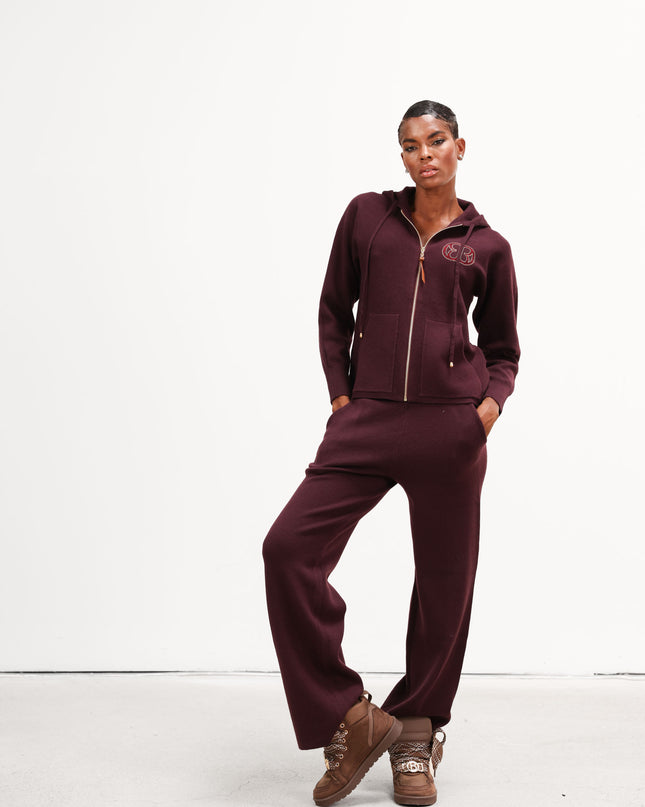 COM1257 COMPLETO IN MAGLIA BORDEAUX