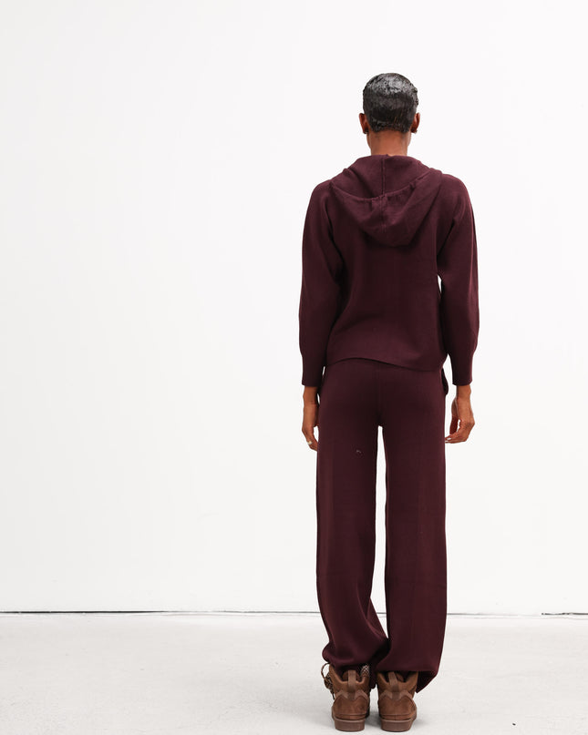 COM1257 COMPLETO IN MAGLIA BORDEAUX
