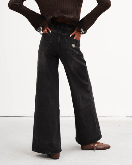PAN4943 DENIM NERO CON STRASS