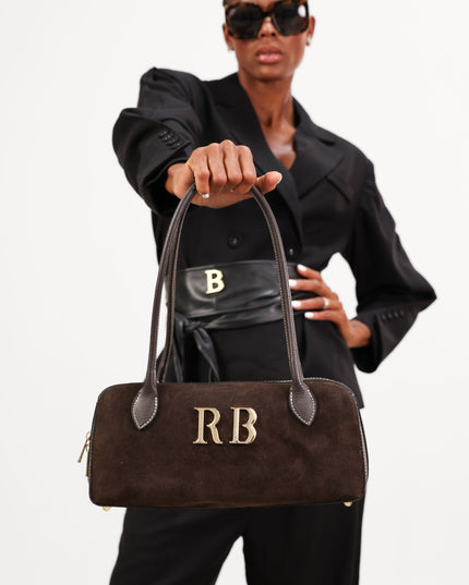 BO01825 BORSA BAGUETTE MORO