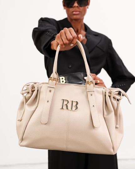 BO01802 BORSA IN ECOPELLE BEIGE
