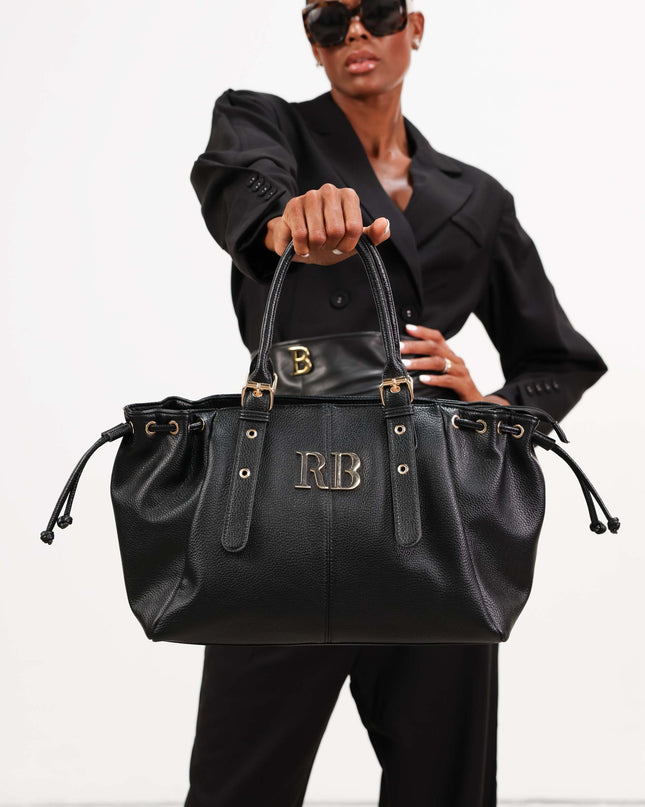 BO01802 BORSA IN ECOPELLE NERO