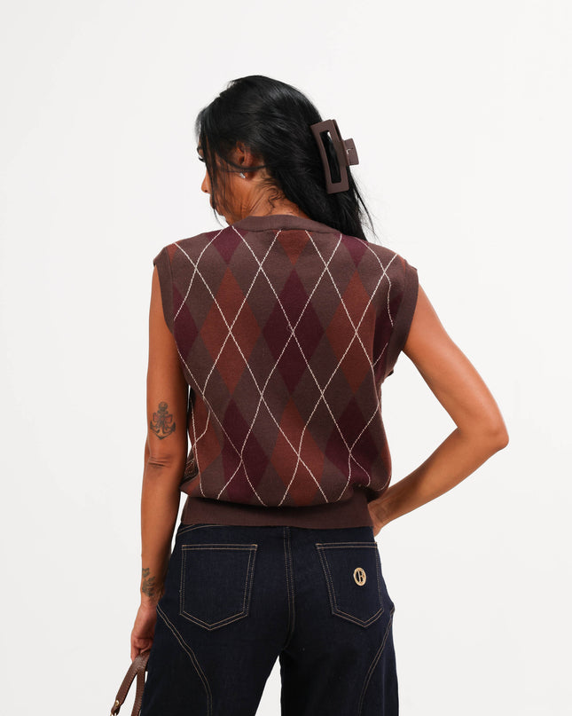 MAG8109 GILET CON ROMBI B MORO