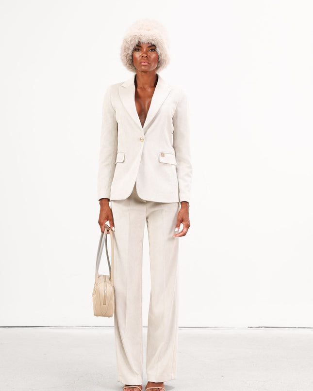 COM1256 TAILLEUR IN VELLUTO CREMA