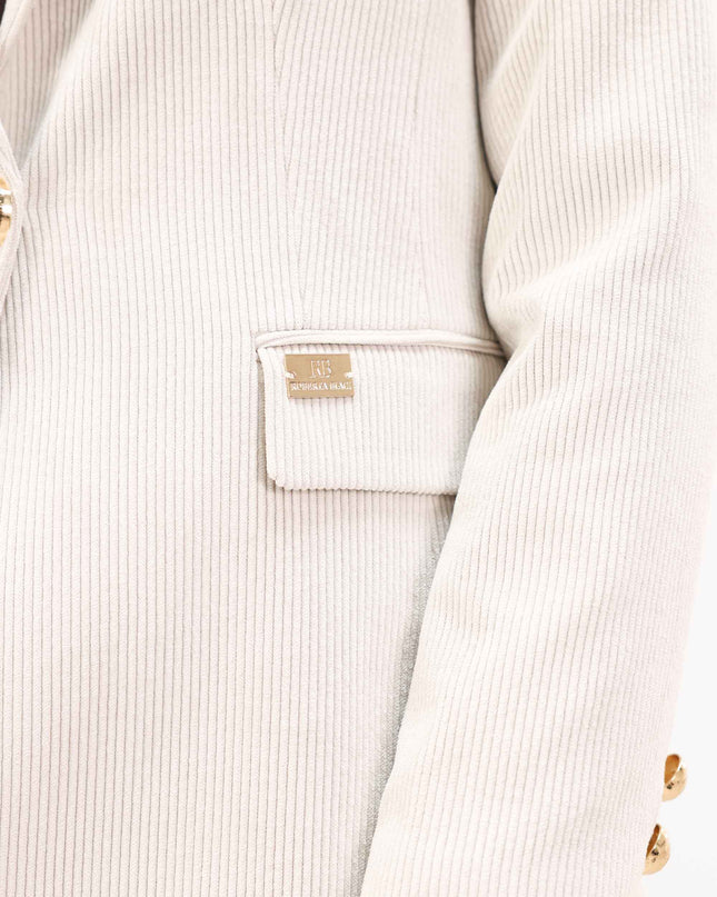 COM1256 TAILLEUR IN VELLUTO CREMA