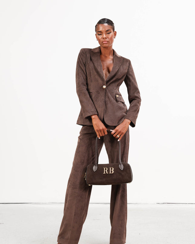 COM1256 TAILLEUR IN VELLUTO MORO