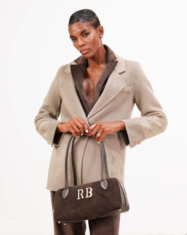 BO01825 BORSA BAGUETTE MORO