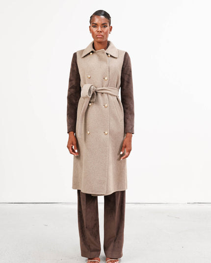 GIL0357 GILET DOPPIOPETTO TAUPE