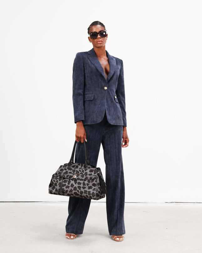 COM1256 TAILLEUR IN VELLUTO BLU