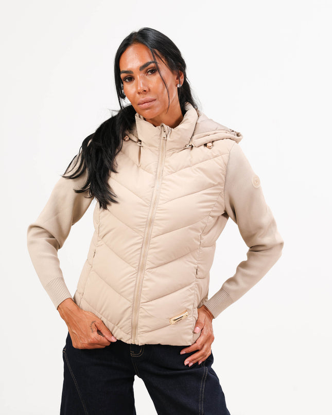 GIU1805 GIUBBINO IDRO BEIGE