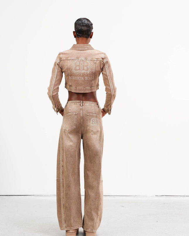 COM1259 COMPLETO DENIM BEIGE