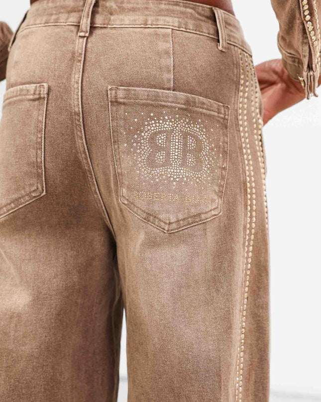 COM1259 COMPLETO DENIM BEIGE