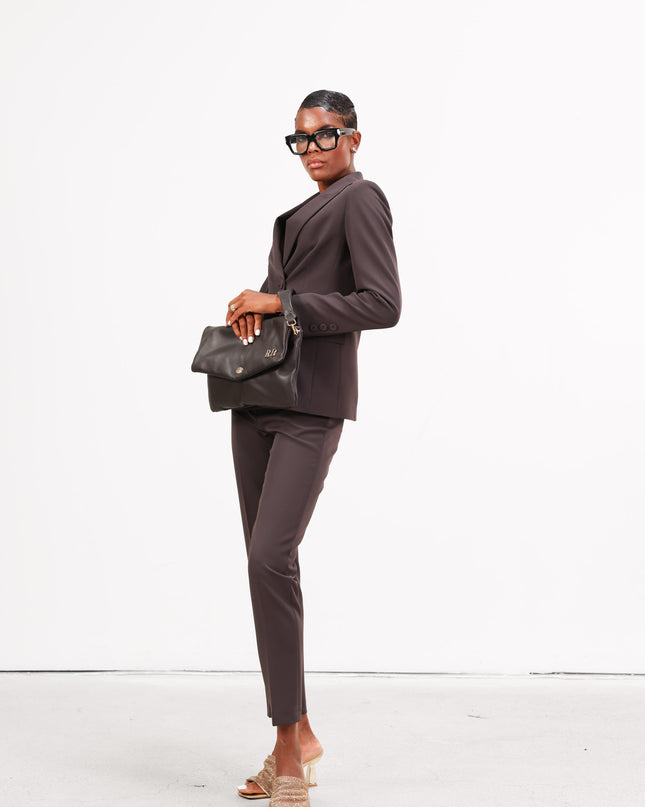 COM1265 TAILLEUR DOPPIOBOTTONE MORO