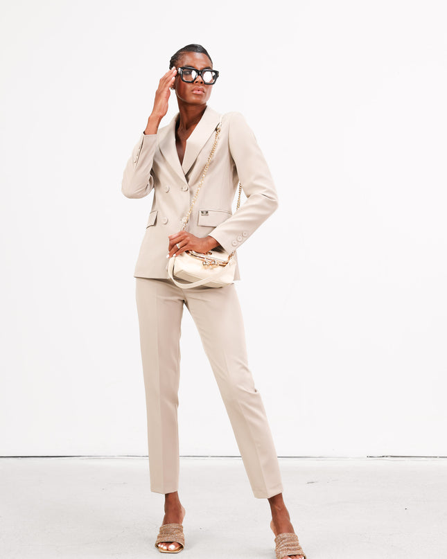 COM1265 TAILLEUR DOPPIOBOTTONE CREMA
