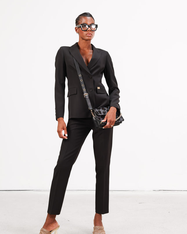COM1265 TAILLEUR DOPPIOBOTTONE NERO