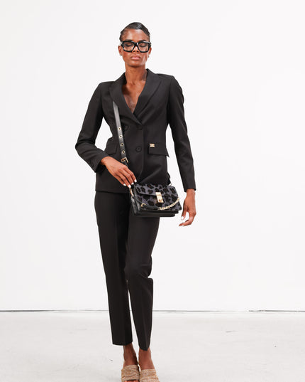COM1265 TAILLEUR DOPPIOBOTTONE NERO