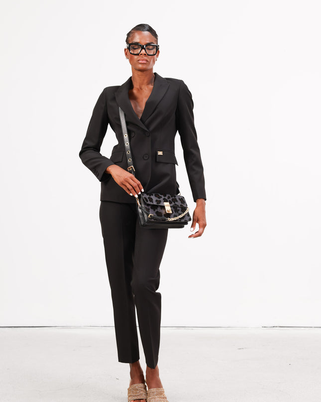 COM1265 TAILLEUR DOPPIOBOTTONE NERO