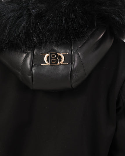 GIU1786 GIUBBINO VERA PELLE NERO