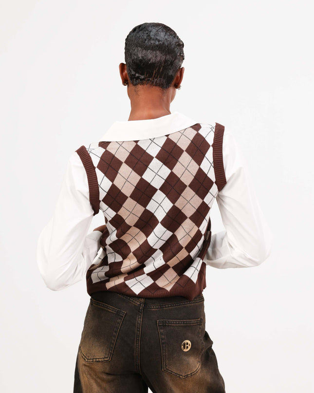 MAG8110 CAMICIA CON GILET MORO