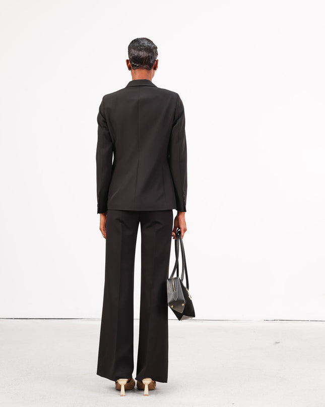 COM1264 TAILLEUR PANTALONE A ZAMPA NERO