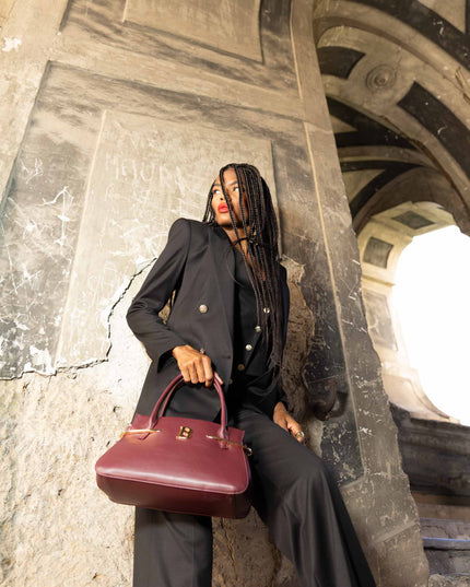 BO01902 BORSA RETTANGOLARE BORDEAUX