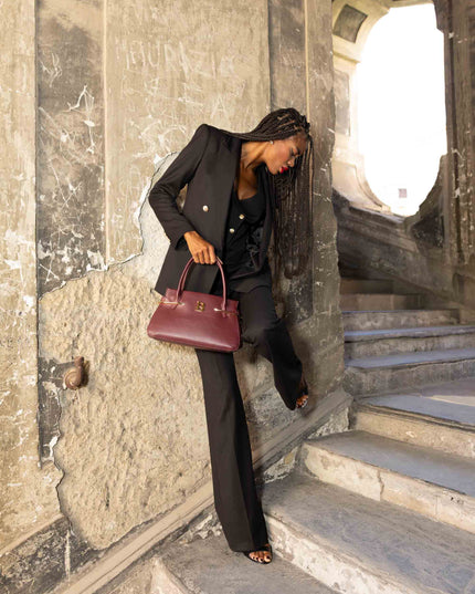 BO01902 BORSA RETTANGOLARE BORDEAUX