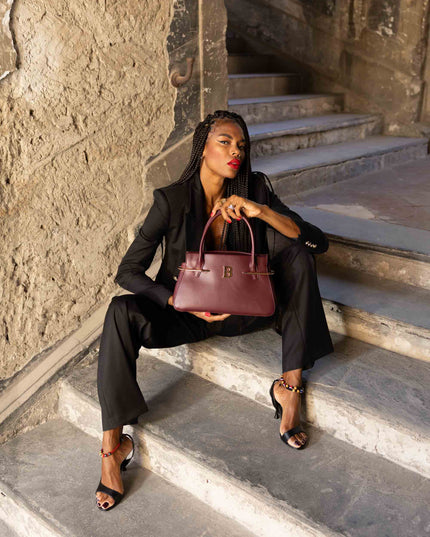 BO01902 BORSA RETTANGOLARE BORDEAUX
