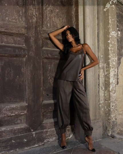 TOP0651 TOP ECOPELLE MORO